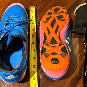 Adidas soccer cleats + shin guard